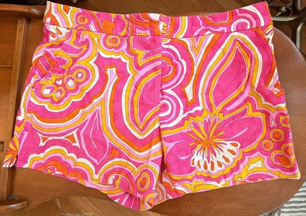 Trina Turk 25th Anniversary Floral Print Shorts Size 12